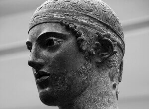 010.jpg:10. Delphi: Archaeological Museum - The Charioteer (detail)